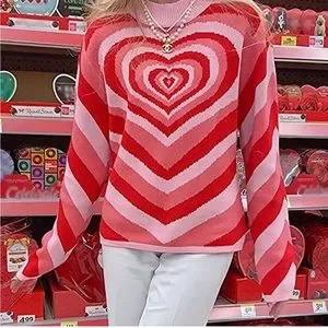 Sweaters Losibudsa Medium Wave Heart Sweater Long Sleeve Pullover The Powerpuff Girls Poshmark